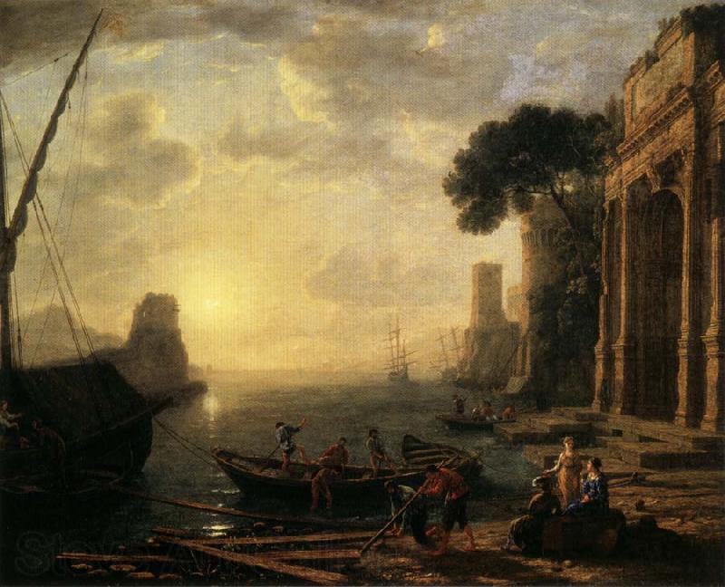 Claude Lorrain Morning in the Harbor France oil painting art
